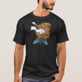 Dabbing Poop Cool Friendly Pooping Raglan T-shirt (Voorkant)