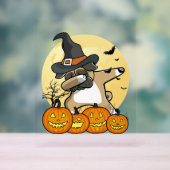 Dabbing Pug Halloween Acryl Bord (Neutraal)