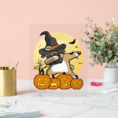 Dabbing Pug Halloween Acryl Bord (Huwelijk)