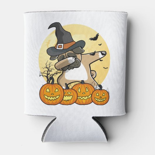 Dabbing Pug Halloween Blikjeskoeler (Voorkant)