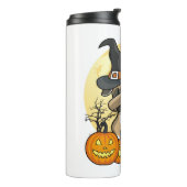 Dabbing Pug Halloween Thermosbeker (Gedraaid links)