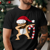 Dabbing Pug Hond Kerstvakantie T-shirt
