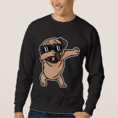 Dabbing Pug met zonnebril Essential T-shirt 572 (Voorkant)