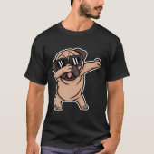 Dabbing Pug met zonnebril Essential T-shirt 572 (Voorkant)