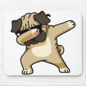 Dabbing Pug Muismat (Voorkant)