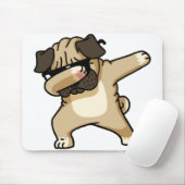 Dabbing Pug Puppy Muismat (Met muis)