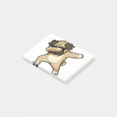 Dabbing Pug Puppy Post-it® Notes (Schuin)