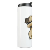 Dabbing Pug Puppy Thermosbeker (Gedraaid links)