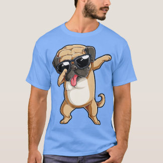 Dabbing Pug T Hondenliefhebber Kinder Boys Girls D T-shirt