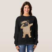 Dabbing Pug Zonnebril DAB Dance Classic T-Shi Trui (Voorkant volledig)