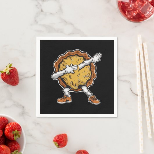 Dabbing Pumpkin Pie Thanksgiving Dag Servet (Insitu)