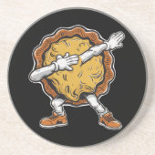 Dabbing Pumpkin Pie Thanksgiving Dag Zandsteen Onderzetter (Voorkant)
