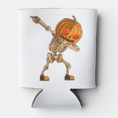 Dabbing Pumpkin - Scary Skeleton Costume - Funny H Blikjeskoeler (Voorkant)