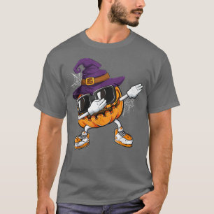 Dabbing Pumpkin Witch Funny Halloween Costume 537 T-shirt