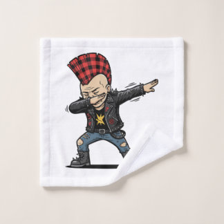 Dabbing Punk – Frecher Cartoon Style Washandje