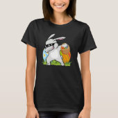 Dabbing Rabbit Easter Day Eggs Bunny Dabbing Boys T-shirt (Voorkant)