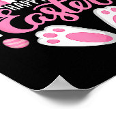 Dabbing Rabbit Easter Day Eggs Dab Boys Girls Kind Poster (Hoek)