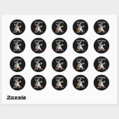 Dabbing Rabbit Easter Day Eggs Dab Boys Girls Kind Ronde Sticker (Vel)