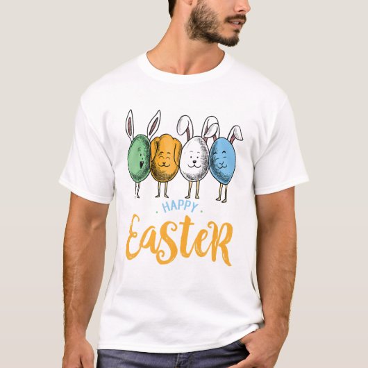 Dabbing Rabbit Easter Day Eggs Dab boys Girls Kind T-shirt (Voorkant)