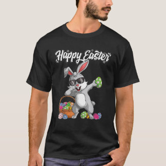 Dabbing Rabbit Easter Day Eggs Dab Bunny T-shirt