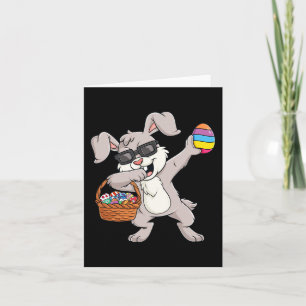 Dabbing Rabbit Easter Day Eggs Fun Toddler Boys Gi Kaart