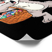 Dabbing Rabbit Easter Day Eggs Fun Toddler Boys Gi Poster (Hoek)