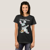 Dabbing Rabbit Happy Easter Day Eggs Dab Boys Girl T-shirt (Voorkant volledig)