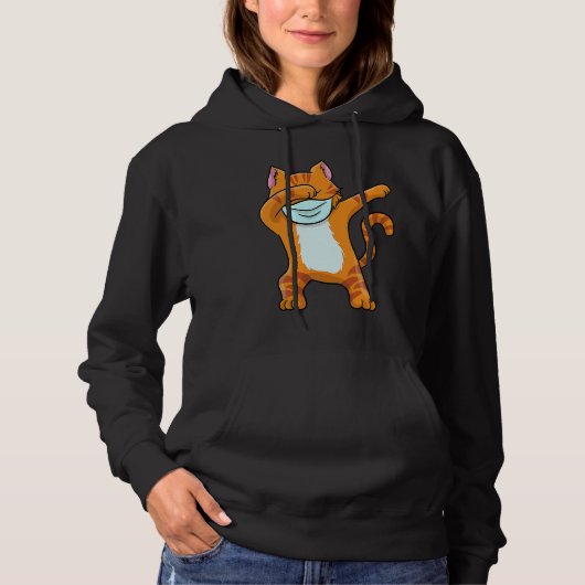 Dabbing Red Cat T  Boys Funny Red Cat Dab Hoodie (Voorkant)