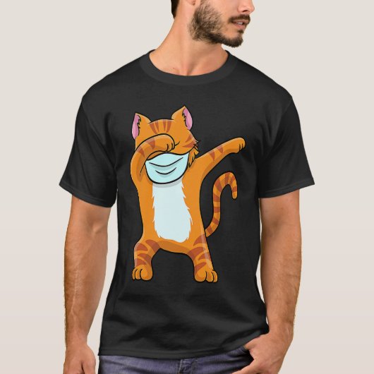 Dabbing Red Cat T  Boys Funny Red Cat Dab T-shirt (Voorkant)