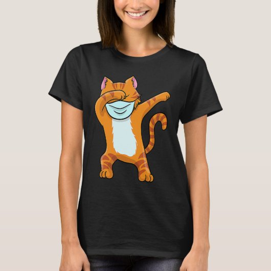 Dabbing Red Cat T  Boys Funny Red Cat Dab T-shirt (Voorkant)