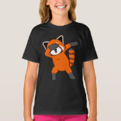 Dabbing Red Panda Cute Pet Animal Pandas Lover Gra T-shirt (Voorkant)