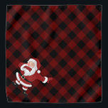 Dabbing Red Pset Santa Claus | Fun Rustic Buffalo Bandana<br><div class="desc">Een grappig kerstontwerp met de dabbing Santa Claus in een koel,  feestelijk groen pak op een roestachtig gebuffelgroen geblazen gebuffel en zwarte lumberjack,  gerookt gingham. Voor andere kleuren of passende producten,  te bezoeken gelieve de opslag JustFharryn Zazzle,  of de ontwerper te contacteren,  c/o Fharryn@yahoo.com Alle voorgebe*houde rechten. #zazzlemade</div>