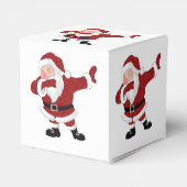 Dabbing Red Santa Claus | Fun Holiday XMAS Humor Bedankdoosjes (Achterkant)