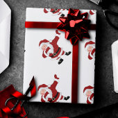 Dabbing Red Santa Claus | Fun Holiday XMAS Humor Cadeaupapier