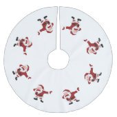 Dabbing Red Santa Claus | Fun Holiday XMAS Humor Kerstboom Rok (Voorkant)