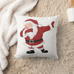 Dabbing Red Santa Claus   Fun Holiday XMAS Humor Kussen