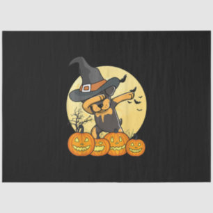 Dabbing Rottweiler Dab Dance Funny Dog Halloween Tissuepapier