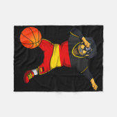 Dabbing Rottweiler Duitsland Jersey Duitse Schets Fleece Deken (Voorkant (Horizontaal))