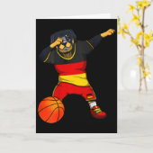 Dabbing Rottweiler Duitsland Jersey Duitse Schets  Kaart (Gele Bloem)