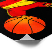 Dabbing Rottweiler Duitsland Jersey Duitse Schets Poster (Hoek)