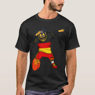 Dabbing Rottweiler Duitsland Jersey Duitse Sketll T-shirt