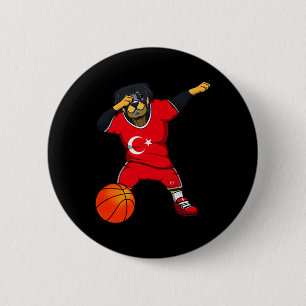 Dabbing Rottweiler Turkije Jersey Turkse Sketll Fa Ronde Button 5,7 Cm