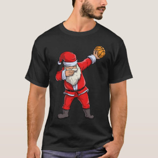Dabbing Santa Basketball Pet Ball Sport T-shirt