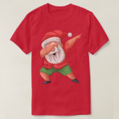 Dabbing Santa Beach Kerstman in juli Santa T-shirt (Design voorkant)