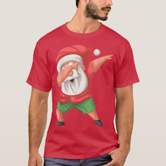 Dabbing Santa Beach Kerstman in juli Santa T-shirt
