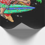 Dabbing Santa Christmas in July Kids Hawaiian Cadeaupapier (Hoek)