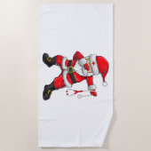Dabbing Santa Christmas Scrub Strandlaken (Voorkant)