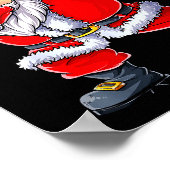 Dabbing Santa Claus Christmas Boys Men Funny Xmas  Poster (Hoek)