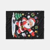 Dabbing Santa Claus Christmas Holiday Boys Kids Da Fleece Deken (Voorkant (Horizontaal))