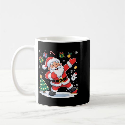 Dabbing Santa Claus Christmas Holiday Boys Kids Da Koffiemok (Links)